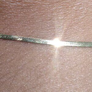 Gold herringbone bracelet 14k